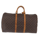 LOUIS VUITTON Monogram Keepall 55 Boston Bag M41424 LV Auth 206036-5