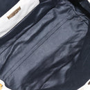 Miu Miu Tote Bag Leather 2way White Gold Auth 206037A-10