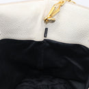 Miu Miu Tote Bag Leather 2way White Gold Auth 206037A-28