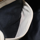 Miu Miu Tote Bag Leather 2way White Gold Auth 206037A-31