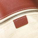 CELINE Macadam Canvas Tote Bag Beige Gold Auth 206043V-18