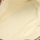 CELINE Macadam Canvas Tote Bag Beige Gold Auth 206043V-10