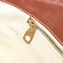 CELINE Macadam Canvas Tote Bag Beige Gold Auth 206043V-21