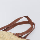 CELINE Macadam Canvas Tote Bag Beige Gold Auth 206043V-8