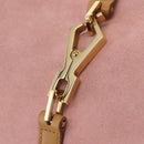 GUCCI Bamboo Jackie Shoulder Bag Suede Pink Gold 001 4060 Auth 206044A-16
