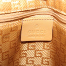 GUCCI Bamboo Jackie Shoulder Bag Suede Pink Gold 001 4060 Auth 206044A-20