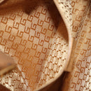 GUCCI Bamboo Jackie Shoulder Bag Suede Pink Gold 001 4060 Auth 206044A-25