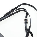 PRADA Shoulder Bag Leather 2way Black Silver Auth 206046V-17