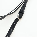 PRADA Shoulder Bag Leather 2way Black Silver Auth 206046V-18