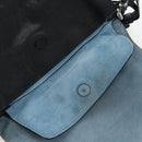 PRADA Shoulder Bag Leather 2way Black Silver Auth 206046V-31