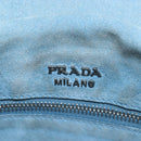 PRADA Shoulder Bag Leather 2way Black Silver Auth 206046V-34