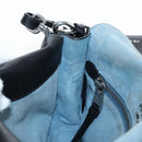 PRADA Shoulder Bag Leather 2way Black Silver Auth 206046V-36