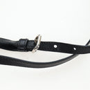 PRADA Shoulder Bag Leather 2way Black Silver Auth 206046V-15