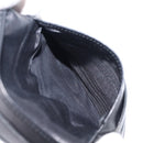 CHANEL COCO Mark Wallet Caviar Skin Black Silver CC Auth 206048-19