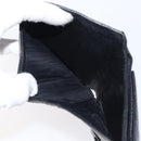 CHANEL COCO Mark Wallet Caviar Skin Black Silver CC Auth 206048-9