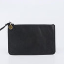 CHANEL Triple COCO Mark Shoulder Bag Caviar Skin Black Gold CC Auth 206050V-23