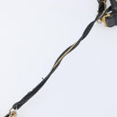 CHANEL Triple COCO Mark Shoulder Bag Caviar Skin Black Gold CC Auth 206050V-25