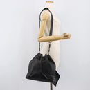 CHANEL Triple COCO Mark Shoulder Bag Caviar Skin Black Gold CC Auth 206050V-28