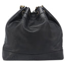 CHANEL Triple COCO Mark Shoulder Bag Caviar Skin Black Gold CC Auth 206050V-3
