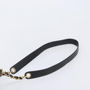 CHANEL Triple COCO Mark Shoulder Bag Caviar Skin Black Gold CC Auth 206050V-8