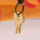 LOEWE Anagram Americana 28 Hand Bag Vinyl Orange Gold Auth 206052V-21