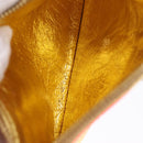 LOEWE Anagram Americana 28 Hand Bag Vinyl Orange Gold Auth 206052V-28