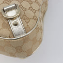 GUCCI GG Canvas Shoulder Bag Beige Gold 130738 Auth 206053V-16