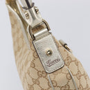 GUCCI GG Canvas Shoulder Bag Beige Gold 130738 Auth 206053V-18