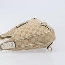 GUCCI GG Canvas Shoulder Bag Beige Gold 130738 Auth 206053V-4