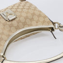 GUCCI GG Canvas Shoulder Bag Beige Gold 130738 Auth 206053V-6