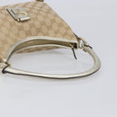 GUCCI GG Canvas Shoulder Bag Beige Gold 130738 Auth 206053V-7