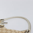 GUCCI GG Canvas Shoulder Bag Beige Gold 130738 Auth 206053V-8