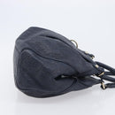 GUCCI GG Canvas Guccissima Sukey Hand Bag Leather Navy Gold 211944 Auth 206054V-3