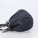 GUCCI GG Canvas Guccissima Sukey Hand Bag Leather Navy Gold 211944 Auth 206054V-4