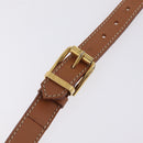CELINE Macadam Canvas Shoulder Bag PVC Leather Brown Gold Auth 206060-13
