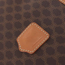 CELINE Macadam Canvas Shoulder Bag PVC Leather Brown Gold Auth 206060-20