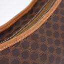 CELINE Macadam Canvas Shoulder Bag PVC Leather Brown Gold Auth 206060-22