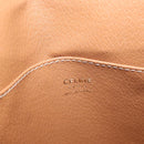 CELINE Macadam Canvas Shoulder Bag PVC Leather Brown Gold Auth 206060-23