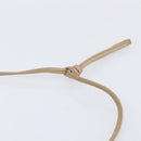 LOEWE Shoulder Bag Leather Beige Gold Auth 206062-9