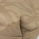 LOEWE Shoulder Bag Leather Beige Gold Auth 206062-15