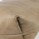LOEWE Shoulder Bag Leather Beige Gold Auth 206062-17