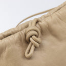LOEWE Shoulder Bag Leather Beige Gold Auth 206062-19