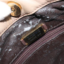 LOEWE Shoulder Bag Leather Beige Gold Auth 206062-20