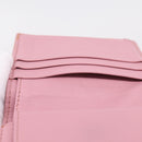 BOTTEGA VENETA INTRECCIATO Compact Wallet Leather Pink Auth 206065V-15