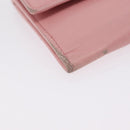 CHANEL Wallet Leather Pink Gold CC Auth 206066-15