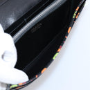 PRADA Long Wallet Safiano Leather Black Silver Auth 206067V-19