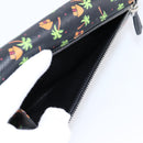 PRADA Long Wallet Safiano Leather Black Silver Auth 206067V-26