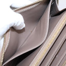 LOUIS VUITTON Vernis Zippy Wallet Wallet Beige Poodle M91761 LV Auth 206068-17