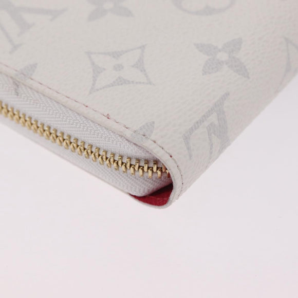 LOUIS VUITTON Monogram Cherry Zippy Long Wallet White M14240 LV Auth 206069SAM