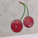 LOUIS VUITTON Monogram Cherry Zippy Long Wallet White M14240 LV Auth 206069SAM-19